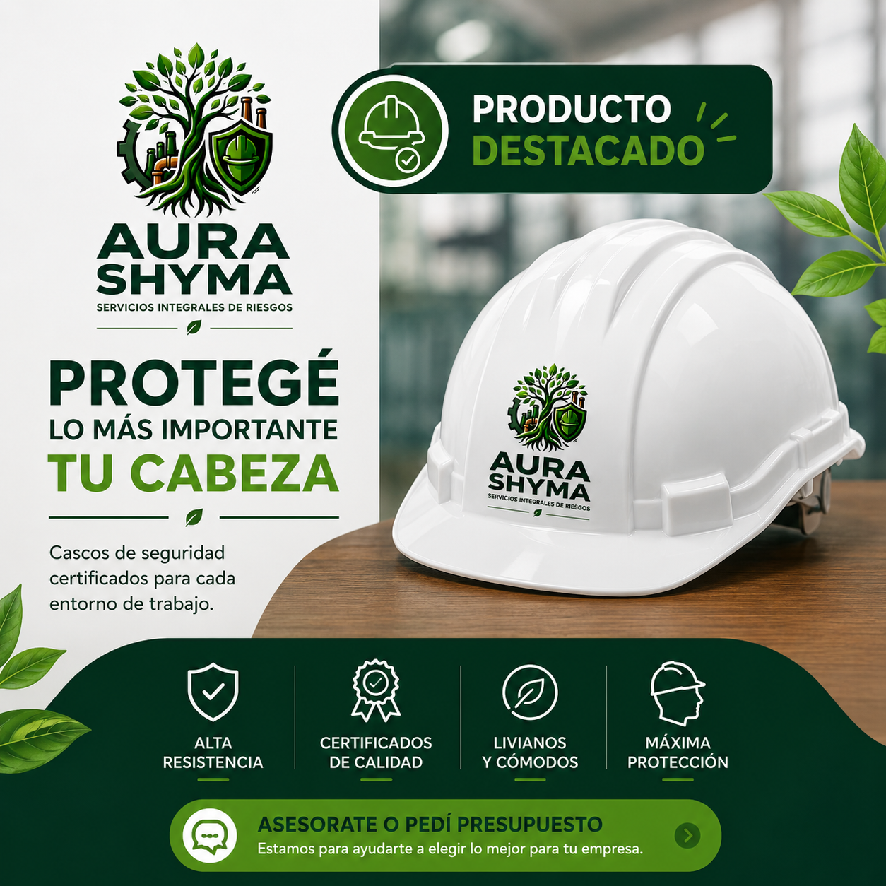 Cascos de seguridad Aura Shyma